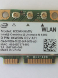 633ANHMW module Intel wifi dual band 802.11 agn. Garanti 1 an, livraison gratuite pour la France, retour produit 15 jours